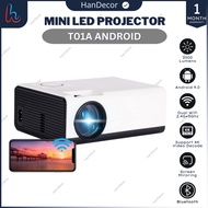 HP Smart Projector T01A Android 9 2000 Lumens | Connection Projector Bluetooth Androidhp | Android P