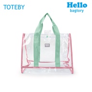 百寶袋王HELLO Toteby童袋系列手挽袋/ 草莓牛奶x馬卡龍綠