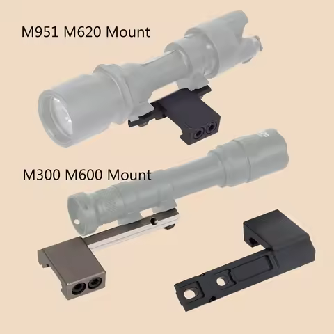 Tactical SureFire M300 M600 M951 M620 Weapon Gun Light RM45 Offset Mount For Airsoft Rifle AR15 M16 
