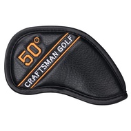 1pc Synthetic Leather Black Golf Club Head Cover Wedge Iron Protective Headcover 46° 48° 50° 52° 54°