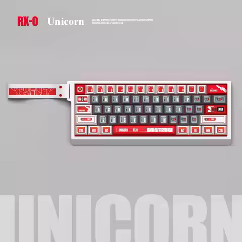Unicorn RX–0 Theme Keycap Set 160key PBT Custom Nuclear Power Keyboard Cap Cherry Profile Gaming Key