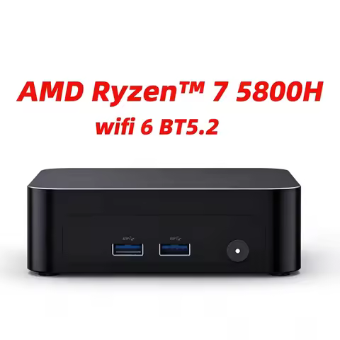 SZBOX H58 Mini PC AMD Ryzen 7 5800H/ 5700U DDR4 M.2 NVMe SSD WiFi6 BT5 2 Dual HDMI USB 3 2 Type-C of