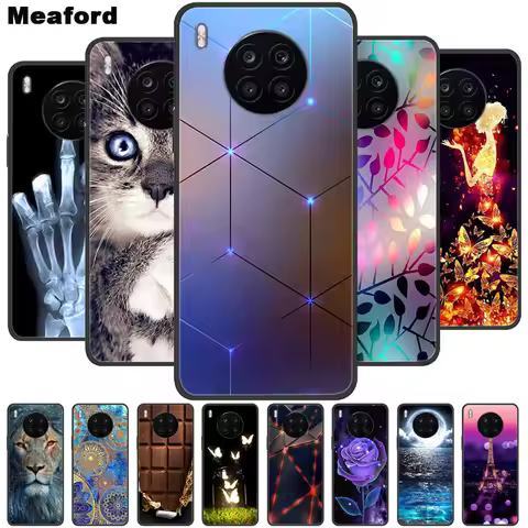 For Honor 50 Lite Case Shockproof Soft silicone TPU Back Cover For Huawei Honor 50 Lite Phone Cases 