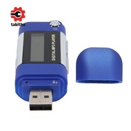 Mp3 Player 4GB U Disk Music Player Supports Replaceable AAA Battery, Recording (Blue)