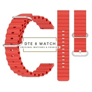 BEST Watch Strap Silicone Rubber Soft Strap 20mm 22mm Oc Quick Release - Red, 20mm