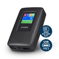[Up to 25 hour] Prolink DL-7203E 4G LTE Mobile WiFi with LCD display with RJ45 LAN port/ Powerbank [