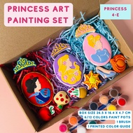 Princess Art Set 4-E Plaster PLASTER PAINTING SET T-13 BIG BOX WITH MAGNET /CROWN
