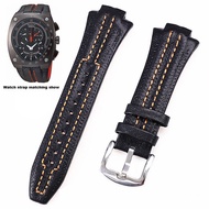 For Seiko Sportura SNL029P2-SNL021P1 SNL595P2 SNL017P1 Leather Watch Strap Men's Watchband Bracelet Belt 27mmx15Convex Mouth