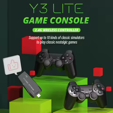 32G Retro Game Console Plug and Play Portable Wireless Retro Game Console Equipped with S1/atari/nam