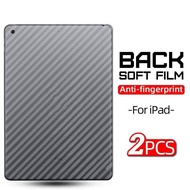 iPadPro Back Carbon Fiber Film For iPad Pro 9.7 10.5 11 12.9 inch 2018 2020 2021 2022 Anti-Fingerprints Explosion-proof Tablet Screen Protector Front Matte Frosted Soft Film
