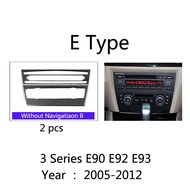 CODSợi Carbon Ô Tô Điều Hòa Không Khí CD Bảng Điều Khiển Bao Miếng Dán Cho Xe BMW X5 X6 F30 F32 F20 