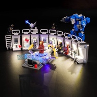 GEAMENT LED Light Kit Compatible with Iron Man Hall of Armor - for 76125 Model (Building Set Not Inc