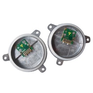 (YRKX) 1 Pair Car Headlight Driver Module Daytime Running 63119477985 63119477986 Silver Metal for X