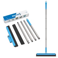 KOLLIEE Floor Squeegee Adjustable 59'' Long Handle Professional Floor Squeegee with Hook Water Squee