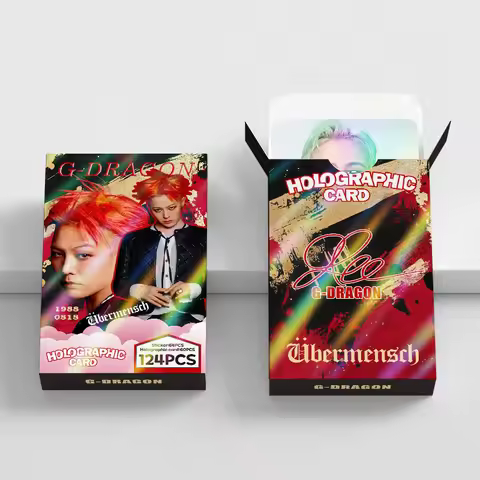 BIGBANG G-Dragon 124pcs Fan-Made Laser Shiny Mini Cards K-pop Limited Edition Merch