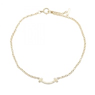 【二手】蒂芙尼 T 字Smile迷你手鍊，鑲鑽，貨號 62994576，腕圍 16 厘米，18K（黃金）鑲鑽 T 字Smile迷你手鍊