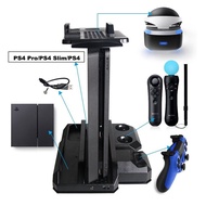Multifunctional Vertical Console Cooling Stand PS4 Pro/PS4 Slim/PS4 PS Move PS4 Controller Charger Station VR Showcase Holder