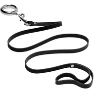 Master Series Lead Them by the Cock Premium Stainless Steel Cock Ring with Leash