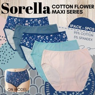 Sorella cotton flower maxi series panty pack panties brandedWanita