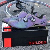 [Free ship] BOODUN/Borton new outdoor cycling shoes night colorful road carbon fiber sole bike lock