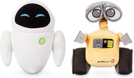 Disney Store Original Mini Bean Wall-e & Eve Plush Set - 7'' L Disney Store Original Mini Bean Wall-