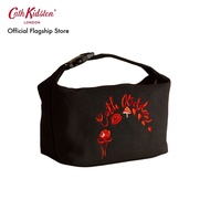 Cath Kidston กระเป๋าผู้หญิง Clip Top Travel Bag ลาย Mushroom สี Black