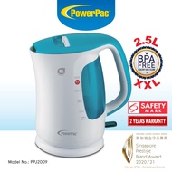 PowerPac Electric Kettle Jug, Cordless Kettle 2.5L BPA Free (PPJ2009)