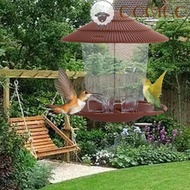 DANILO Bird Feeder Garden With Hang Rope Waterproof House Type Gazebo Outdoor Feeding Tool