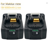 Smart Protection BL1860B 6000mAh Battery for Makita 18V 6.0Ah BL1860 BL1850 Bl1830 Rechargeable
