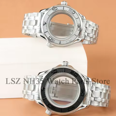 For Seamaster 300 Watches MOD Watch Case 41mm NH35 Retro Case For Seiko NH35 NH36 Movement Move Uni-