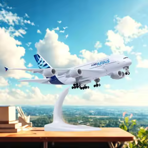 Simulation 20CM Alloy Metal Prototype Airbus A380 380 Airlines Aircraft Model Plane Aeroplane Airpla