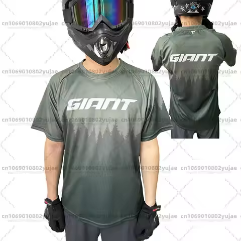 Giant MTB jersey DH motocross downhill sweatshirt Enduro long-sleeved jersey BMX mountain bike short
