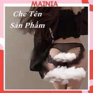 Lace Slit Panties 5193 MAINIA STORE Panties Underwear Panties Woman