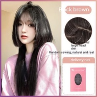 TSE tóc giả Công chúa cắt tóc dài kín đầu bìa hình con sứa tự nhiên kiểu đầu tóc giả dài thẳng Bìa K