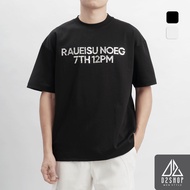 D2shop men's t-shirt with effect printed, loose format, thick, comfortable cotton material, B-8019