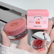 Gege Bear 8 ColorsTransparent Jar Jam Mirror Lip Glaze Water Gloss Moisturizing Whitening Student Li