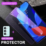 Vivo T3 Tempered Glass For Vivo Y27s Y17s Y78 Y36 Y27 Y35 Y16 Y02 Y02s Y22s Y77 Y76 Y75 Y72 5G 4G Y50 Y30 Y33s Y21s V29e V27e V25e 2 in 1 Anti Blue Light Screen Protector Film