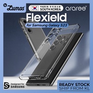 Araree Samsung Galaxy S23 / S23 Plus / S23 Ultra Series Flexield Soft Clear Black Cover Protective C