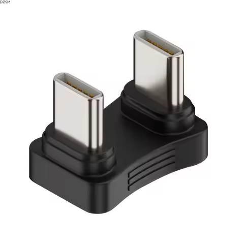 180 Degree Angle USB C Adapter Male to Female U Shaped USB C Converter PD 65W 100W OTG Adapter Table