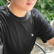 Albatross Black Patch Cotton Jersey T-Shirt