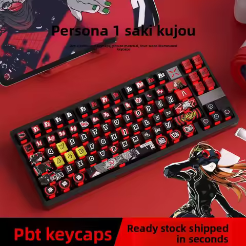 SPYSELF PERSONA5 Sakura Futaba 5-Sided Sublimation PBT Keycaps - Anime Style
