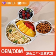 316 Stainless Steel Children's Dinner Plate 304 Stainless Steel Lunch Plate High-value Household Tab