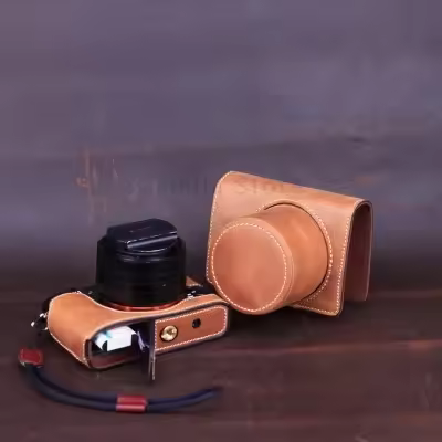 Genuine Leather Photo Camera Case Handmade Body Bag BOX Bottom Lens Cover For SONY RX1R2 RX1M2 RX1 r