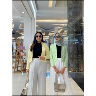 IMANI BUTIK / FASHION WANITA / BLAZER CROP YUNIA / BLAZER MUSLIMAH / BLAZER CASUAL / BLAZER MOTIF BU