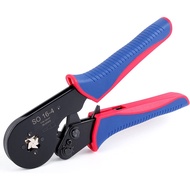 WOZOBUY Ratchet Crimping Tools, SO 16-4 Square Jaw Wire Crimping Pliers AWG 28-5 (0.08-16mm2) Ferrule Terminals Crimper