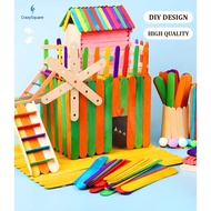 CSQUARE 50 PCS HIGH QUALITY THIN POPSICLE STICKS ARTS & CRAFTS