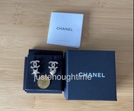 Chanel asymmetrical studs earrings with dangling heart star sold out 香奈兒耳環耳釘 star CC logo diamonte crystal pearl 鑲鑽閃石水晶珍珠心心星星不對稱款
