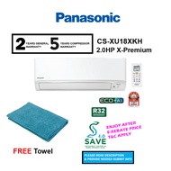 (SAVE 4.0) Panasonic Air Conditioner 2.0HP CS-XU18XKH-1 Wifi X-Premium Inverter Aircond  CSXU18XKH (FREE TOWEL)