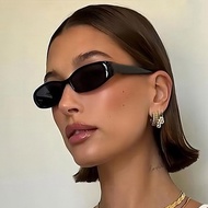 rayban meta Kacamata lelaki European American Retro Ultra-Narrow Oval Small Frame Sunglasses Men Wom