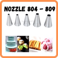 1 Pc Round Nozzle 801 802 803 804 805 806 807 808 809 for Cream Decoration Cake Stainlesssteel Icing